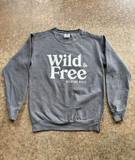 'Wild & Free' Crewneck Sweater